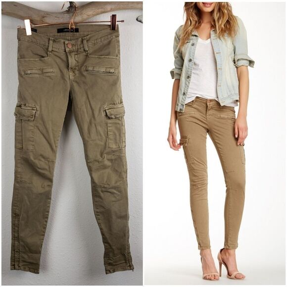 J brand grayson cargo skinny willow green - Picture 1 of 8